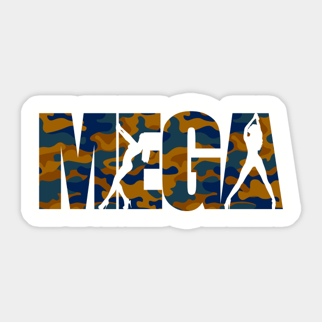 MegaDancers Camo Sticker by Megatrip